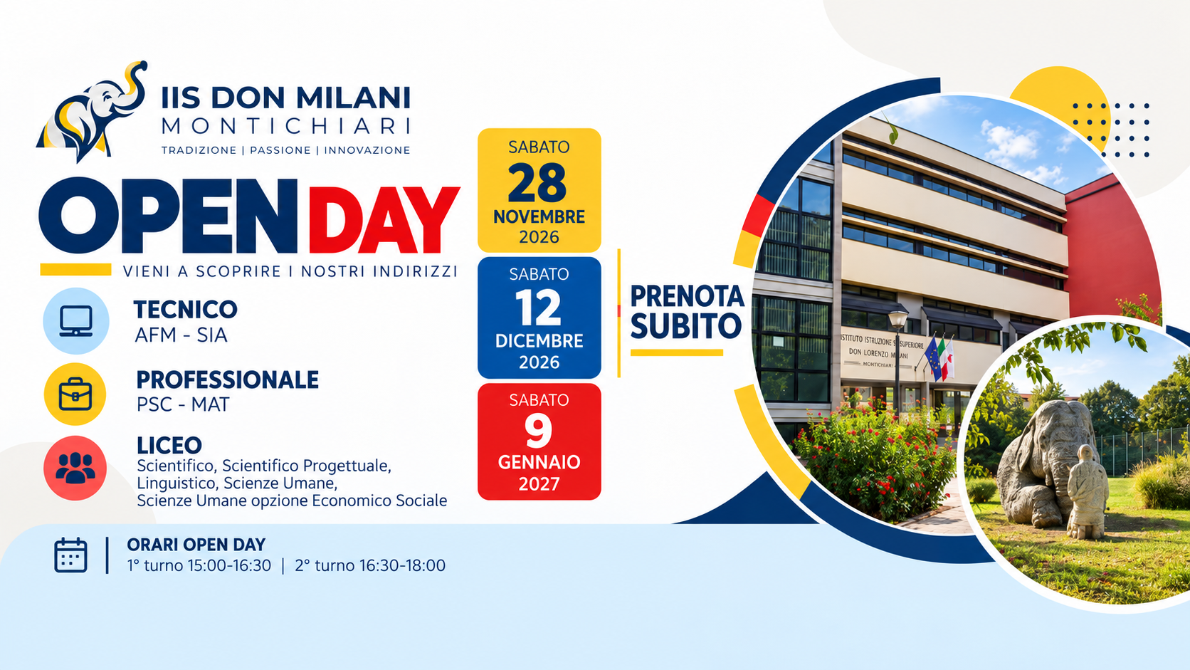 OPEN DAY - DON MILANI MONTICHIARI 2026/27
