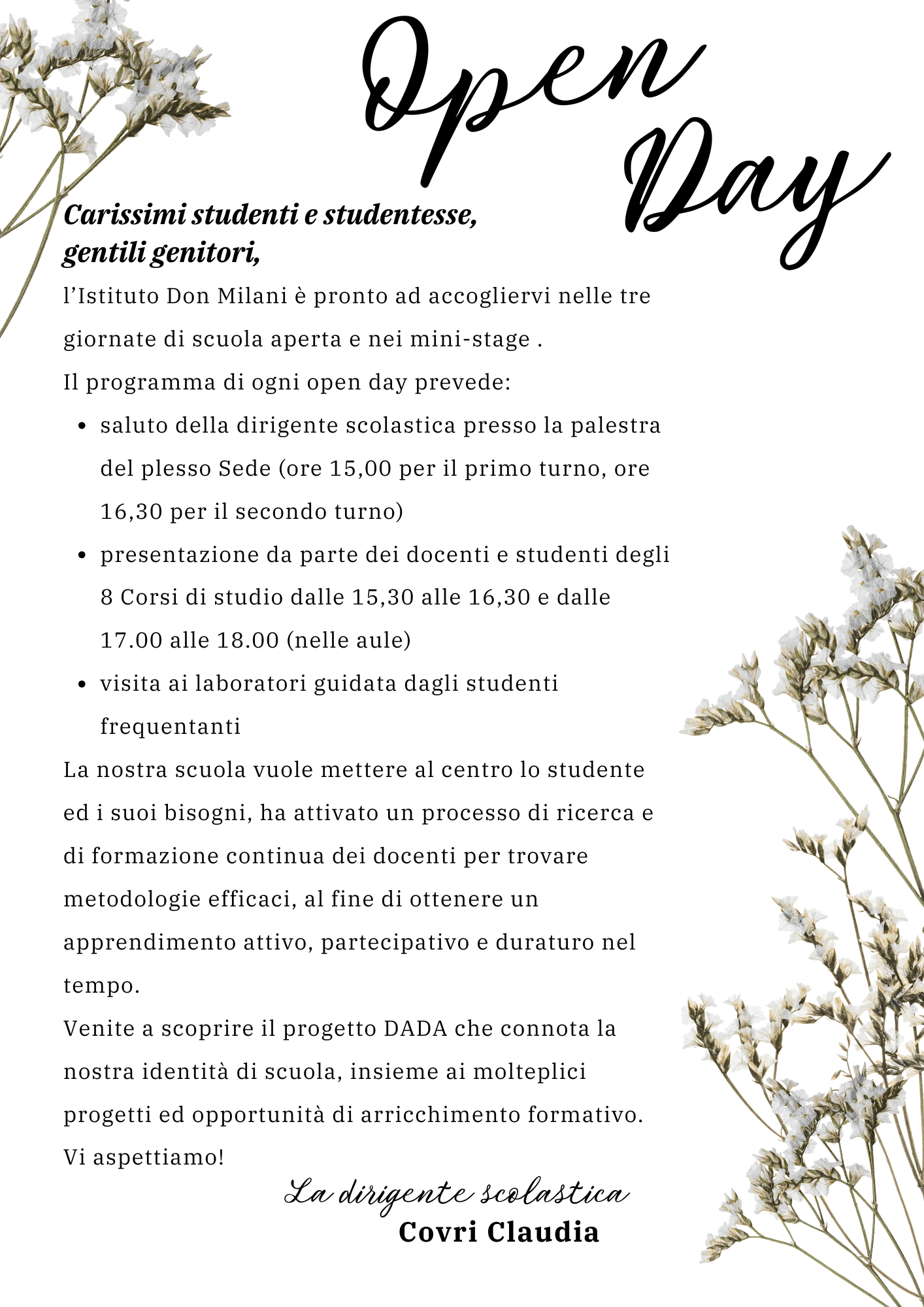 invito ds open day